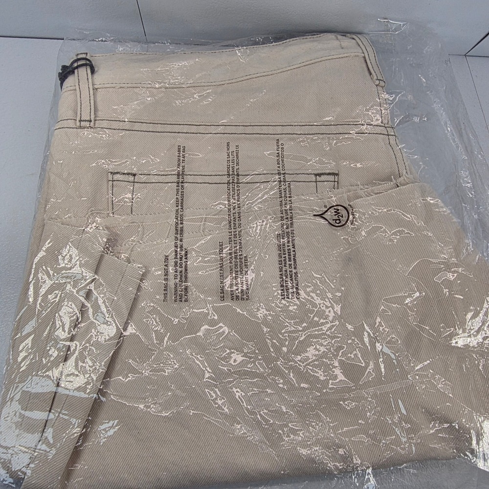 Joe's‎ Jeans Mens Denim Shorts Ecru Drawstring Raw Hem Size 36 NEW - Picture 5 of 10